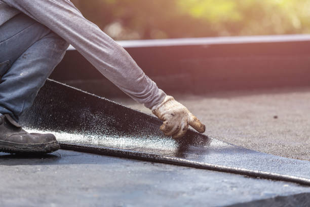 Professional Exterior Waterproofing technician working in Harwood, MD